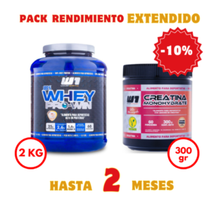 Pack Oferta Rendimiento extendido proteina creatina ahorro descuento